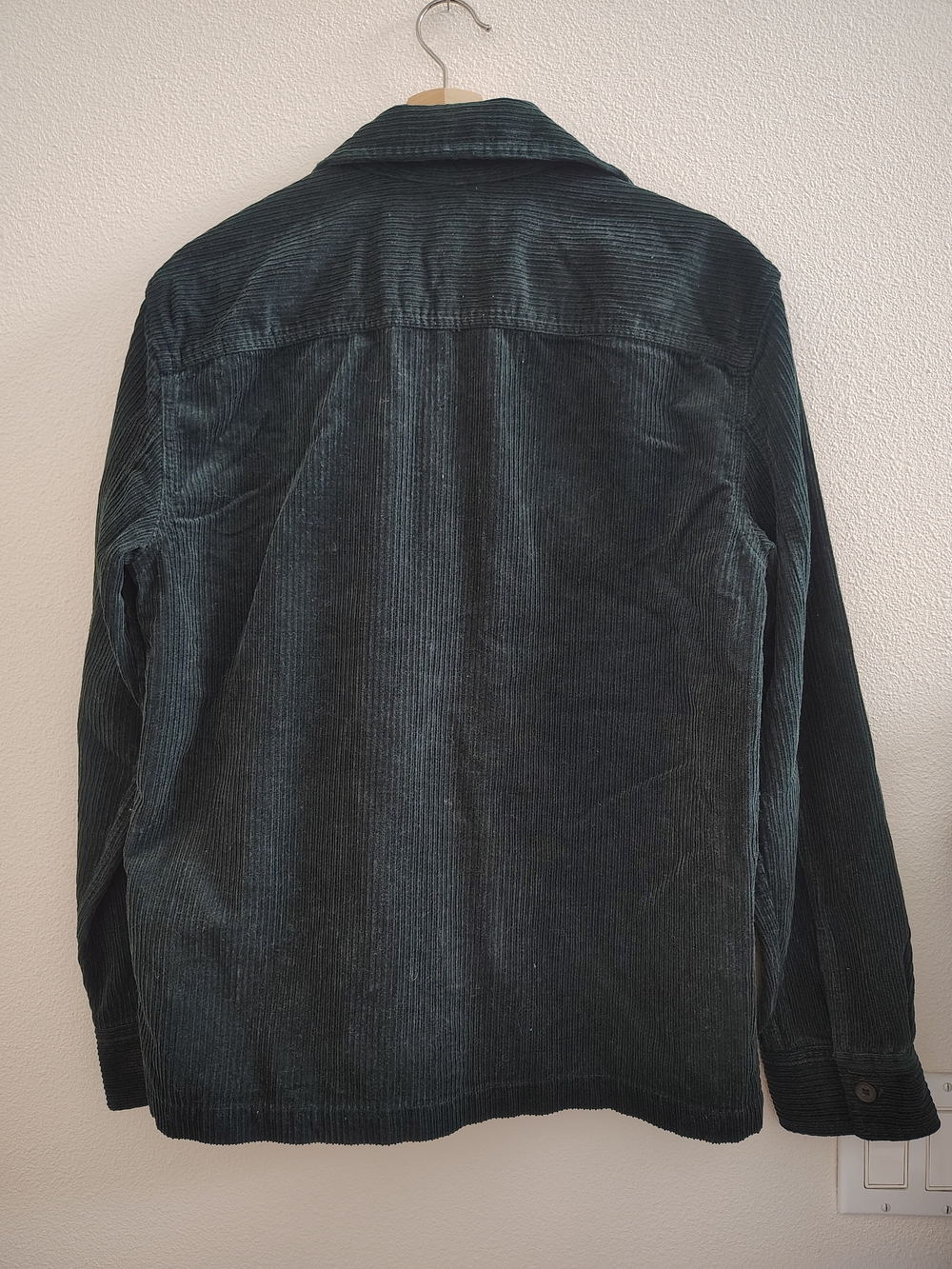 H&M Men's Dark Teal Corduroy Shirt Jacket